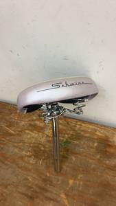 lot 145 image: Schwinn Bicycle Seat with Attached Post and Vintage Design