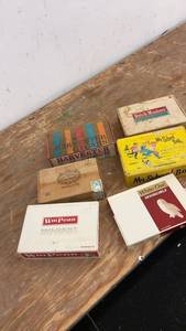 lot 170 image: Collection of 6 Vintage Cigar Boxes - Various Brands