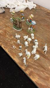 lot 190 image: Collection of Porcelain Figurines Including Children and Animals
