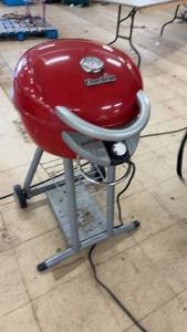 lot 204 image: Char-Broil Red Patio Bistro Electric Grill with Cover