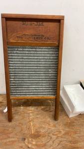lot 220 image: Vintage Clark Co. RIT-JID Washboard with Wood Frame