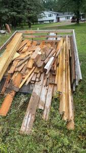 lot 249 image: Large Bundle of Reclaimed Wood Boards and Planks