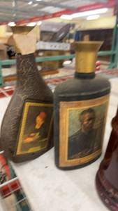 lot 261 image: Collection of Vintage Decorative Bottles, Beer Mug, and Ceramic Gnome