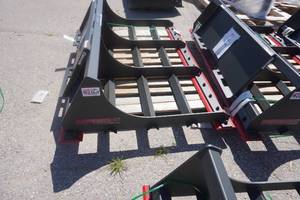 lot 15 image: Grey Wolf Brand Universal Mount Bobcat Skid Loader Skid Steer 72 Landscape Planer Attachment