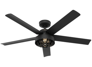 lot 45 image: Hunter 52 in Mill Creek Ceiling Fan - Matte Black Finish