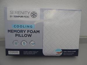lot 37 image: Tempur-Pedic Serenity Cooling Memory Foam Pillow