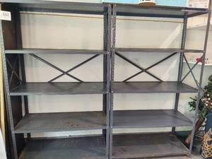 lot 223 image: Set of Metal Garage Shelving