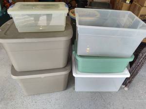lot 241 image: Assorted Storage Totes