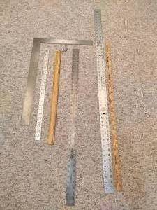 lot 318 image: Assortment of Rulers & Square