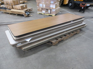 lot 631 image: OLD SCHOOL FOLDING TABLES