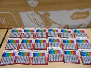 lot 5 image: 18 Packs Of 8 Sharpie Chisel Tip Permanent Markers 8Pkg Assorted Colors 071641382503
