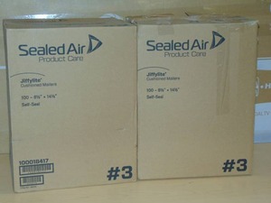 lot 6 image: 200 Pack Sealed Air JiffyLite Cellular Cushioned Mailers - Bubble - #3 - 8 12 Width x 14 12 Length - Peel & Seal