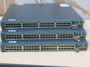 lot 14 image: 3 Cisco Catalyst (WS-C2960S-24PS-L) 24-Ports Rack-Mountable Switch Managed