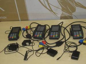 lot 23 image: 4 Pack PAX S300 EMV NFC Credit Card Machine UNLOCKED Untested