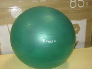 lot 45 image: Gaiam Total Body Exercise Balance Stability Yoga Ball, Anti-Burst