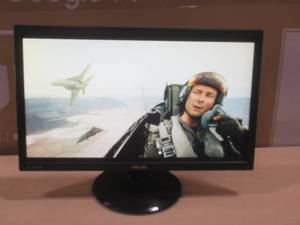 lot 54 image: ASUS VP228 21.5in FHD Low Blue Light Flicker-Free Gaming Monitor - Black