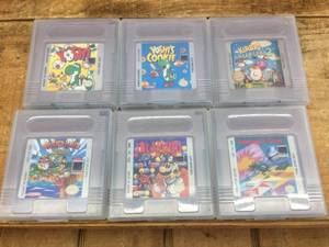 lot 209 image: 6 Vintage Gameboy Game Cartridges with Cases - Clean