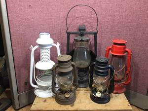 lot 257 image: 5 Lanterns Including Dietz ACME Inspector Lamp