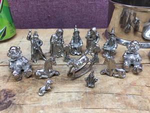 lot 323 image: Pewter Fantasy Clown Figures - Some Marked J.C. 1991