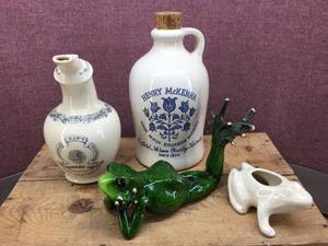 lot 345 image: Vintage Pottery Items - Maws Inhaler - 1972 Henry McKenna
