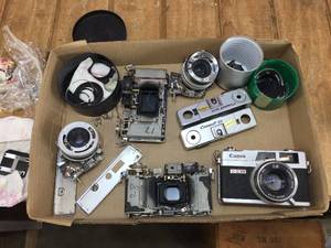 lot 134 image: Vintage Canon Canonet Camera Parts