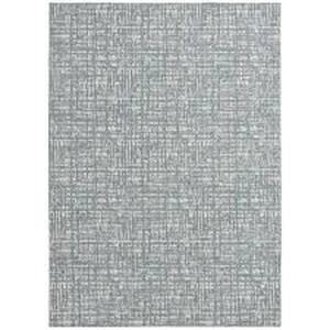 lot 13 image: StyleWell Light BlueWhite 5 ft. x 7 ft. Abstract Area Rug Customer Returns See Pictures