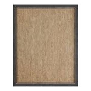 lot 14 image: Hampton Bay Terrace Black 5 ft. x 7 ft. Border IndoorOutdoor Area Rug  Customer Returns See Pictures