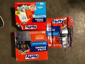 lot 28 image: Lot of Assorted Garbage Bags Various Models and Conditions  Customer Returns See Pictures