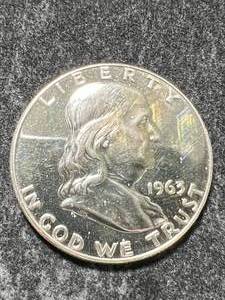 1963 PROOF US FRANKLIN HALF DOLLAR