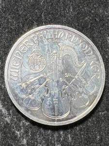 lot 30 image: 2012 AUSTRIAN PHILHARMONIC 1 TROY OZ .999 FINE SILVER