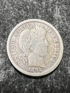 lot 33 image: 1892-O US BARBER DIME