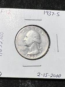 lot 46 image: 1937-S US WASHINGTON QUARTER