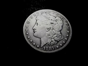lot 15 image: 1881 CC Morgan Silver Dollar