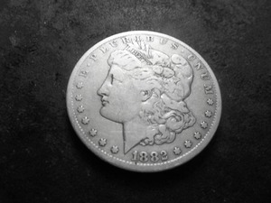 lot 19 image: 1882 CC Morgan Silver Dollar