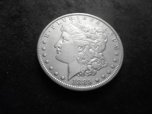 lot 30 image: 1885 Morgan Silver Dollar