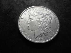 lot 47 image: 1890 Morgan Silver Dollar