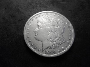 lot 49 image: 1890 O Morgan Silver Dollar