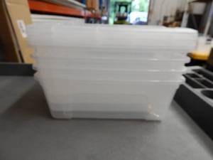 lot 41 image: IRIS Buckle-Up Storage Set of 4, 12.9 Quart Variants