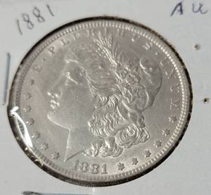 lot 4 image: 1881 Morgan Silver Dollar - AU