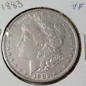 lot 6 image: 1883 Morgn Silver Dollar - VF
