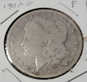 lot 7 image: 1901 -O Morgan Silver Dollar - F
