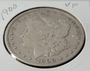 lot 10 image: 1900 Morgan Silver Dollar - VF