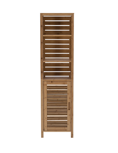 lot 3 image: Linon Bracken Bamboo Tall Cabinet