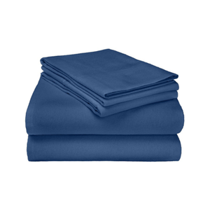lot 19 image: Superior 100% Cotton Flannel Solid Sheet Set - King