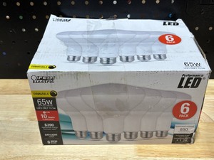 lot 10 image: LED 65 Watt Daylight BR30 Flood Light Bulbs