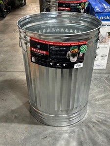 lot 42 image: Galvanized Trash Can 31 Gallon