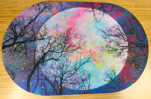 lot 272 image: Brand New Desktop Oval Mat for Keyboard or Decor