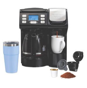 lot 201 image: Brand New Hamilton Beach FlexBrew Trio 2 Way Coffee Maker $119.99 Retail