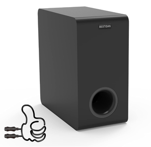 lot 210 image: Brand New Bestisan Powered Subwoofer 6.5 Active Home Audio Subwoofer in Compact Design $89.99 Retail