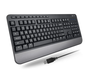 lot 211 image: Brand New Wired Keyboard Black